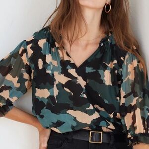 Velvet Uli Camo Blouse